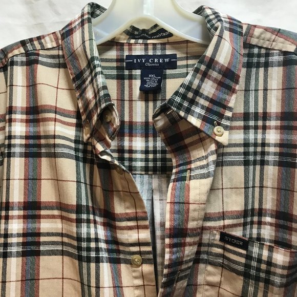 Men's shirt sz XXL Ivy Crew Classics long sleeve button down  wrinkle resistant - Picture 2 of 4